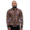 Donut Graffiti Print Pattern Men's Bomber Jacket-grizzshop