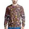 Donut Graffiti Print Pattern Men's Sweatshirt-grizzshop