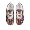 Donut Graffiti Print Pattern White Sneaker-grizzshop