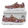 Donut Graffiti Print Pattern White Sneaker-grizzshop