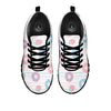 Donut Pastel Print Pattern Black Sneaker-grizzshop