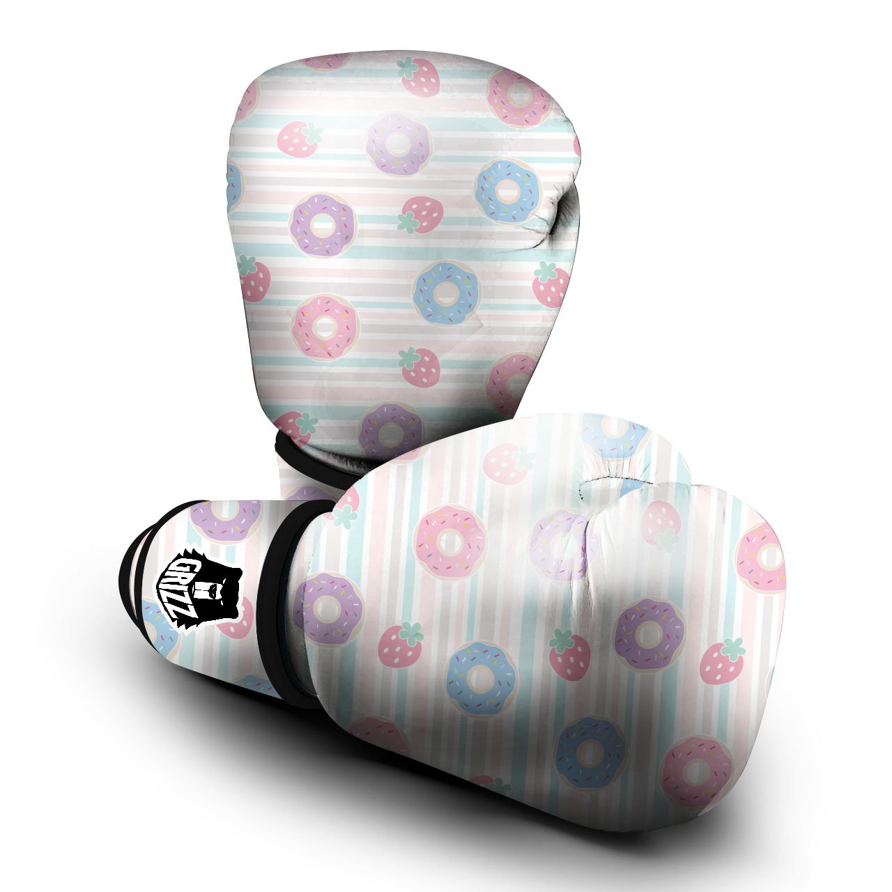 Donut Pastel Print Pattern Boxing Gloves-grizzshop