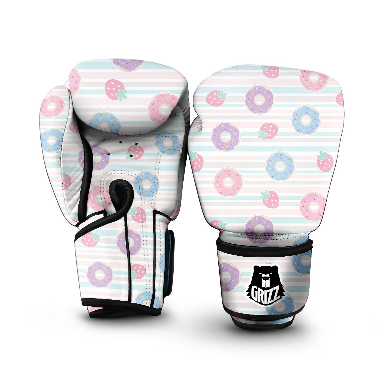 Donut Pastel Print Pattern Boxing Gloves-grizzshop