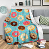 Donut Pattern Print Blanket-grizzshop