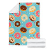 Donut Pattern Print Blanket-grizzshop