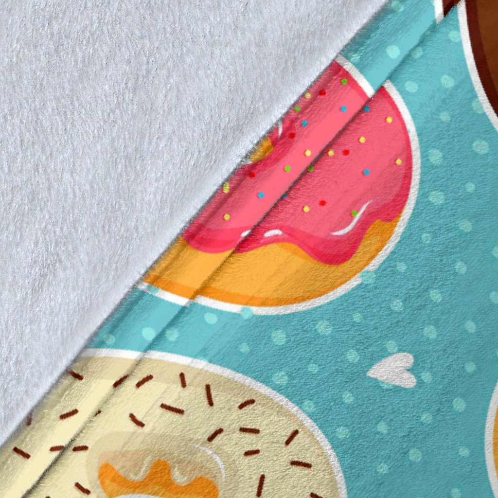 Donut Pattern Print Blanket-grizzshop