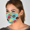 Donut Pattern Print Face Mask-grizzshop