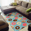 Donut Pattern Print Floor Mat-grizzshop