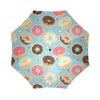 Donut Pattern Print Foldable Umbrella-grizzshop