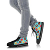 Donut Pattern Print Men Women's High Top Shoes-grizzshop