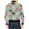 Donut Pattern Print Men's Bomber Jacket-grizzshop