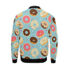 Donut Pattern Print Men's Bomber Jacket-grizzshop