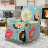 Donut Pattern Print Recliner Cover-grizzshop