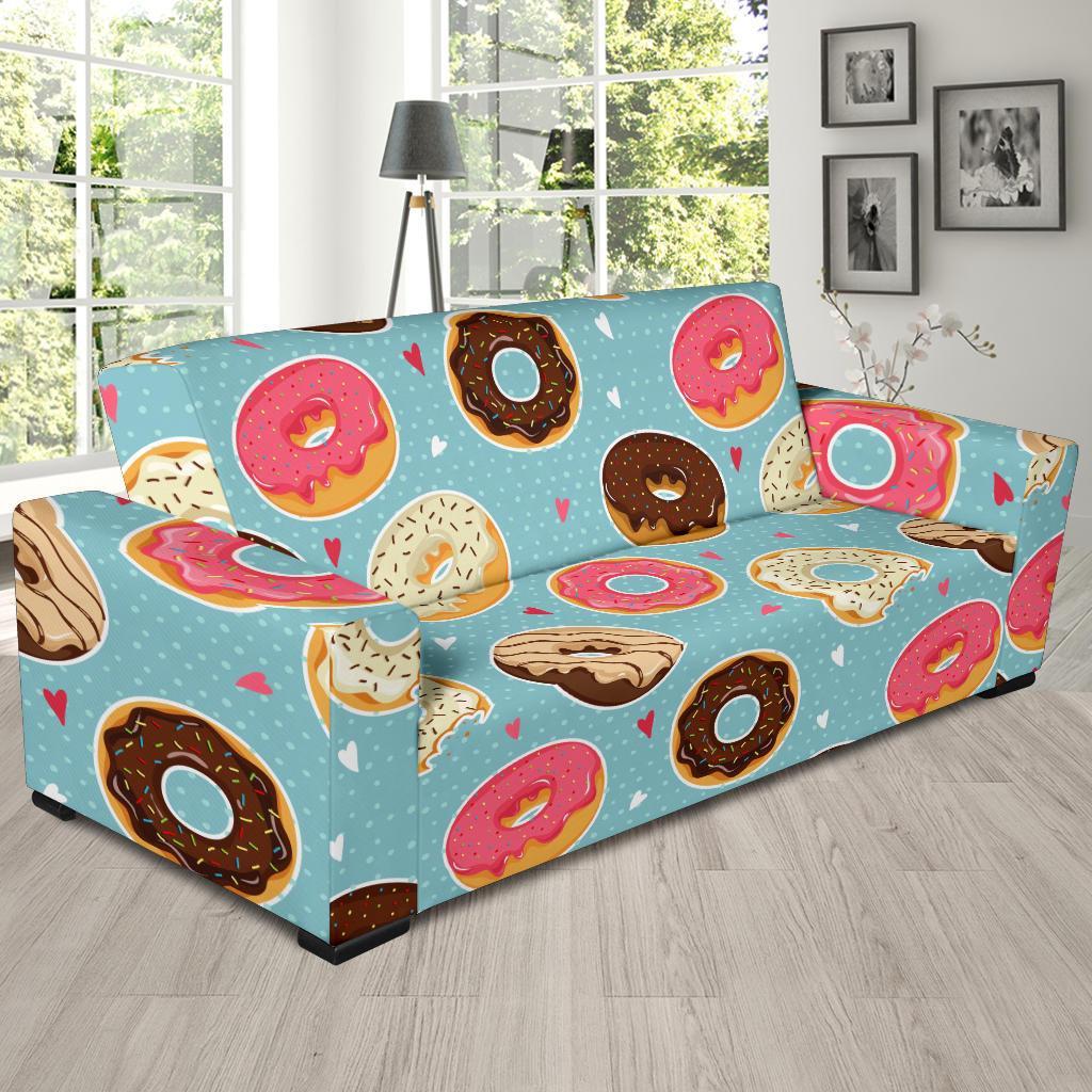 Donut Pattern Print Sofa Covers-grizzshop