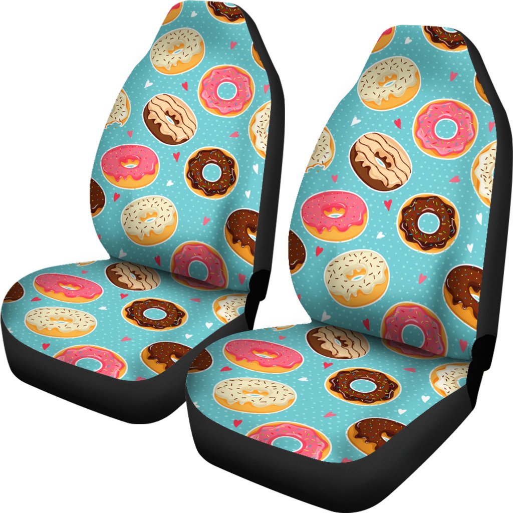 Donut Pattern Print Universal Fit Car Seat Cover-grizzshop