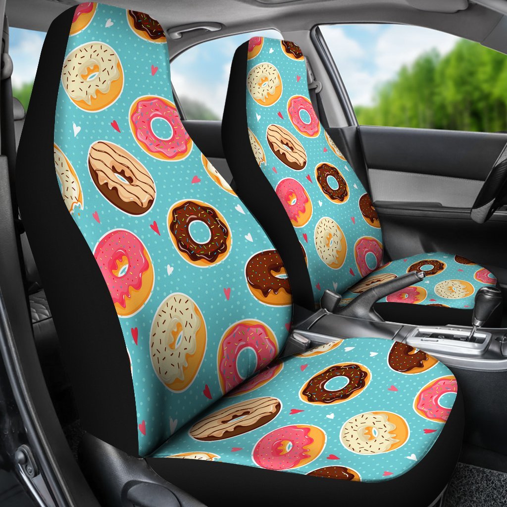 Donut Pattern Print Universal Fit Car Seat Cover-grizzshop