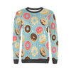 Donut Pattern Print Women's Sweatshirt-grizzshop