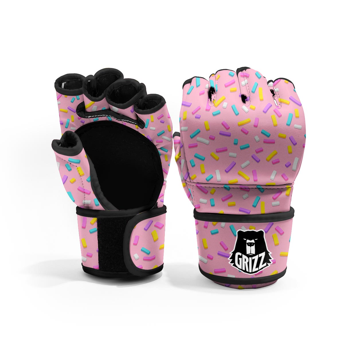 Donut Sprinkles Print Pattern MMA Gloves-grizzshop