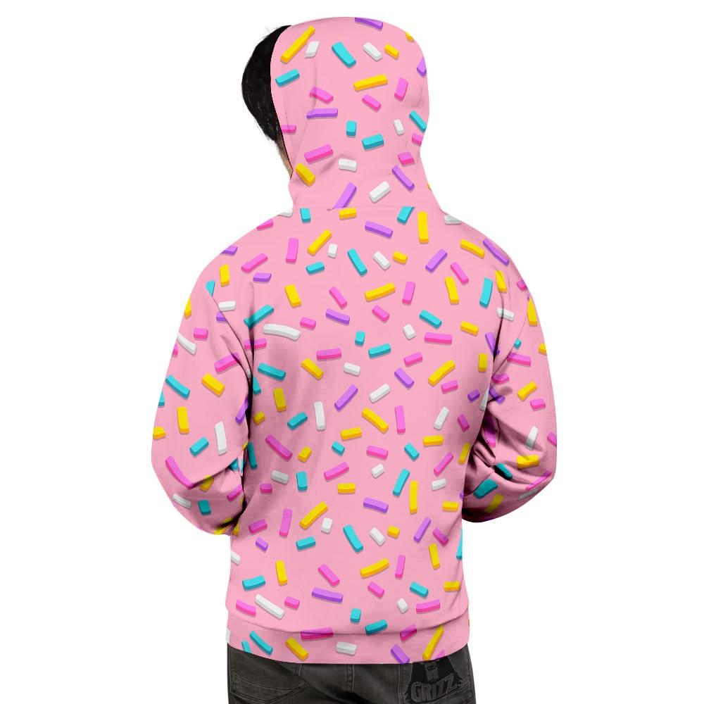 Donut Sprinkles Print Pattern Men's Hoodie-grizzshop