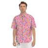 Donut Sprinkles Print Pattern Men's Short Sleeve Shirts-grizzshop