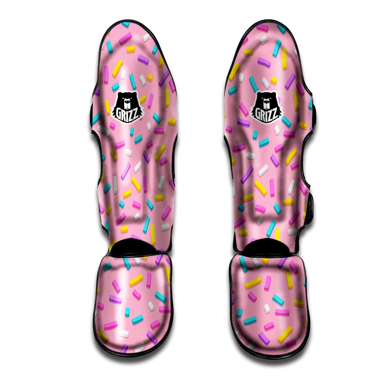 Donut Sprinkles Print Pattern Muay Thai Shin Guards-grizzshop