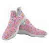 Donut Sprinkles Print Pattern White Athletic Shoes-grizzshop