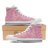 Donut Sprinkles Print Pattern White High Top Shoes-grizzshop