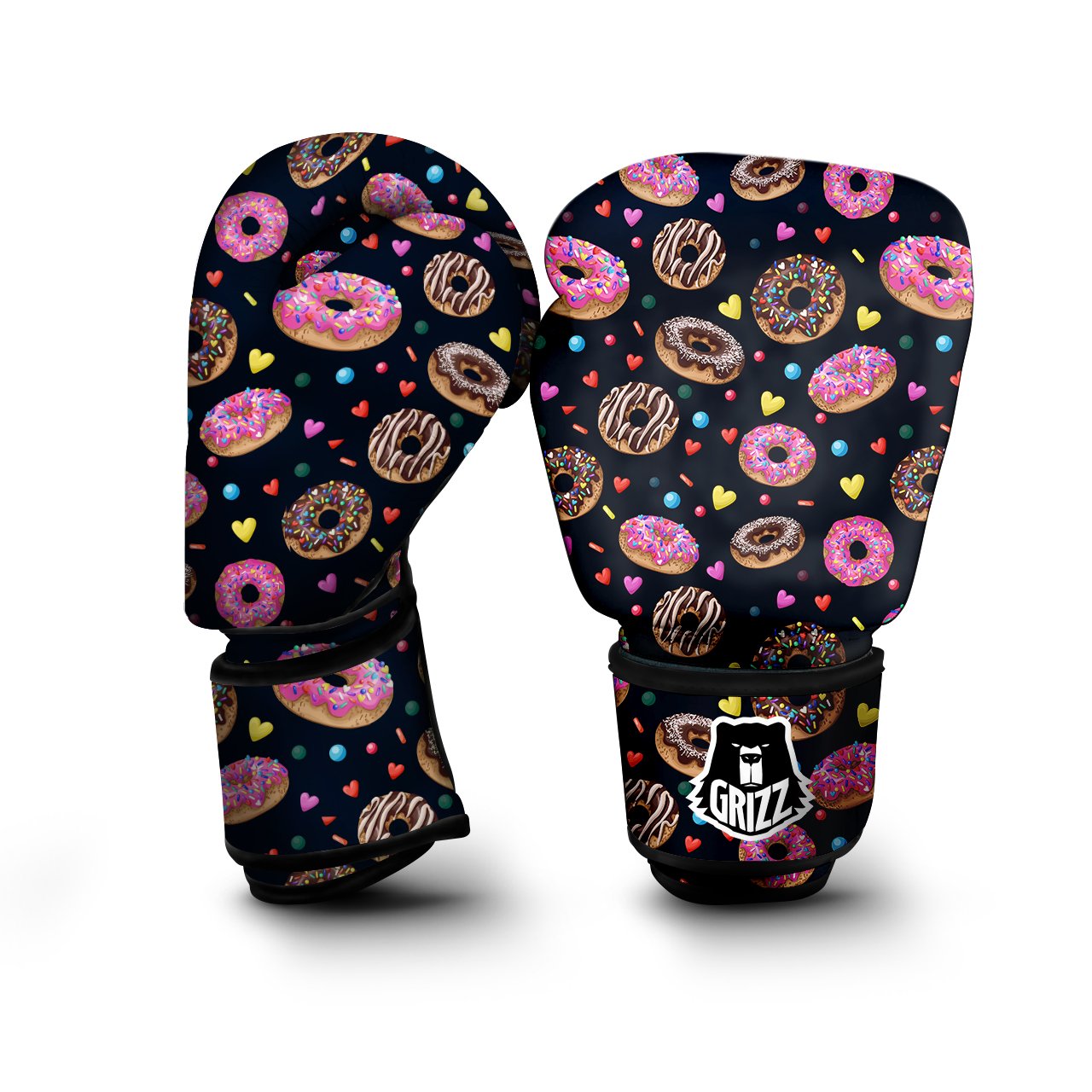 Donut Yummy Print Pattern Boxing Gloves-grizzshop