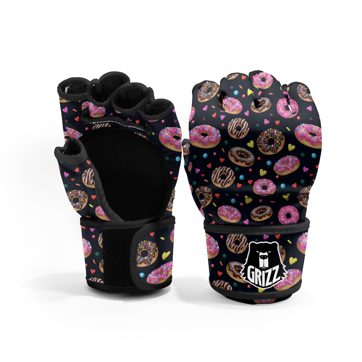 Donut Yummy Print Pattern MMA Gloves-grizzshop