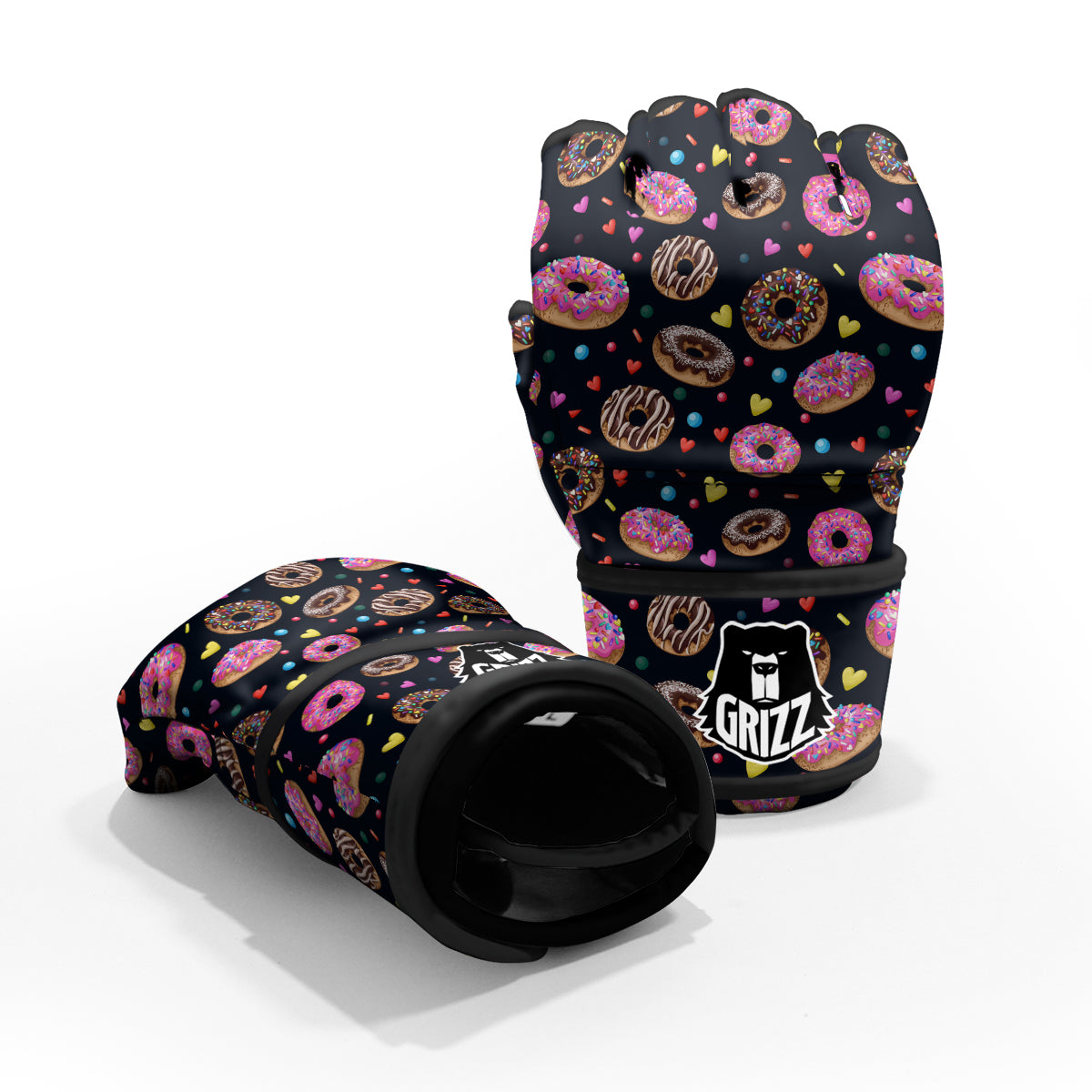 Donut Yummy Print Pattern MMA Gloves-grizzshop