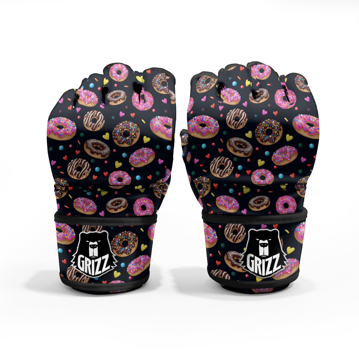 Donut Yummy Print Pattern MMA Gloves-grizzshop