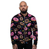 Donut Yummy Print Pattern Men's Bomber Jacket-grizzshop