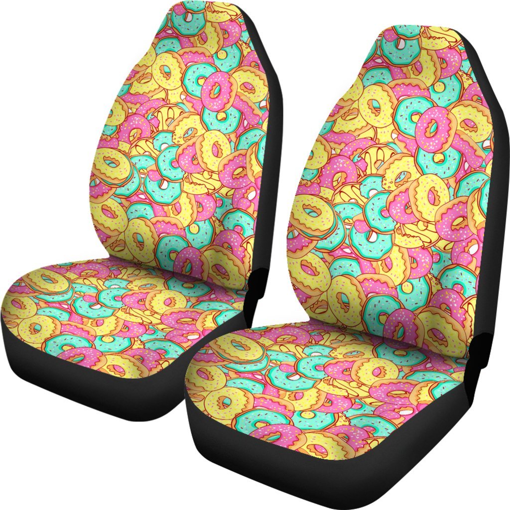 Donut Colorful Pattern Print Universal Fit Car Seat Cover-grizzshop