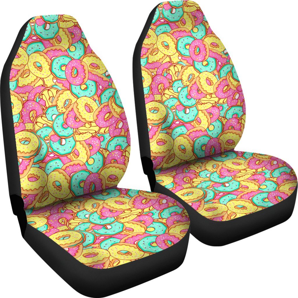 Donut Colorful Pattern Print Universal Fit Car Seat Cover-grizzshop