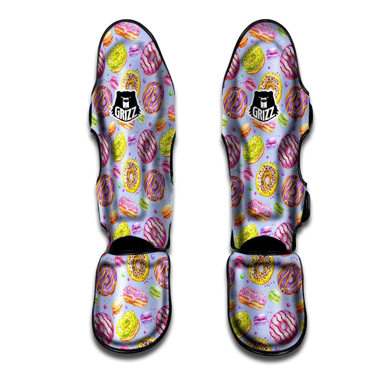 Donuts Print Pattern Muay Thai Shin Guards-grizzshop