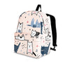 Doodle Cat Print Backpack-grizzshop