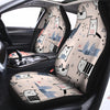 Doodle Cat Print Car Seat Covers-grizzshop