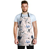 Doodle Cat Print Men's Apron-grizzshop