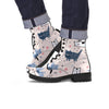 Doodle Cat Print Men's Boots-grizzshop