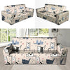 Doodle Cat Print Sofa Cover-grizzshop