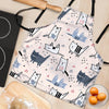 Doodle Cat Print Women's Apron-grizzshop