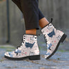 Doodle Cat Print Women's Boots-grizzshop