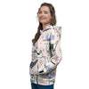 Doodle Cat Print Women's Hoodie-grizzshop