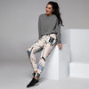 Doodle Cat Print Women's Joggers-grizzshop