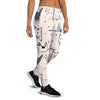 Doodle Cat Print Women's Joggers-grizzshop