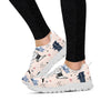 Doodle Cat Print Women's Sneakers-grizzshop