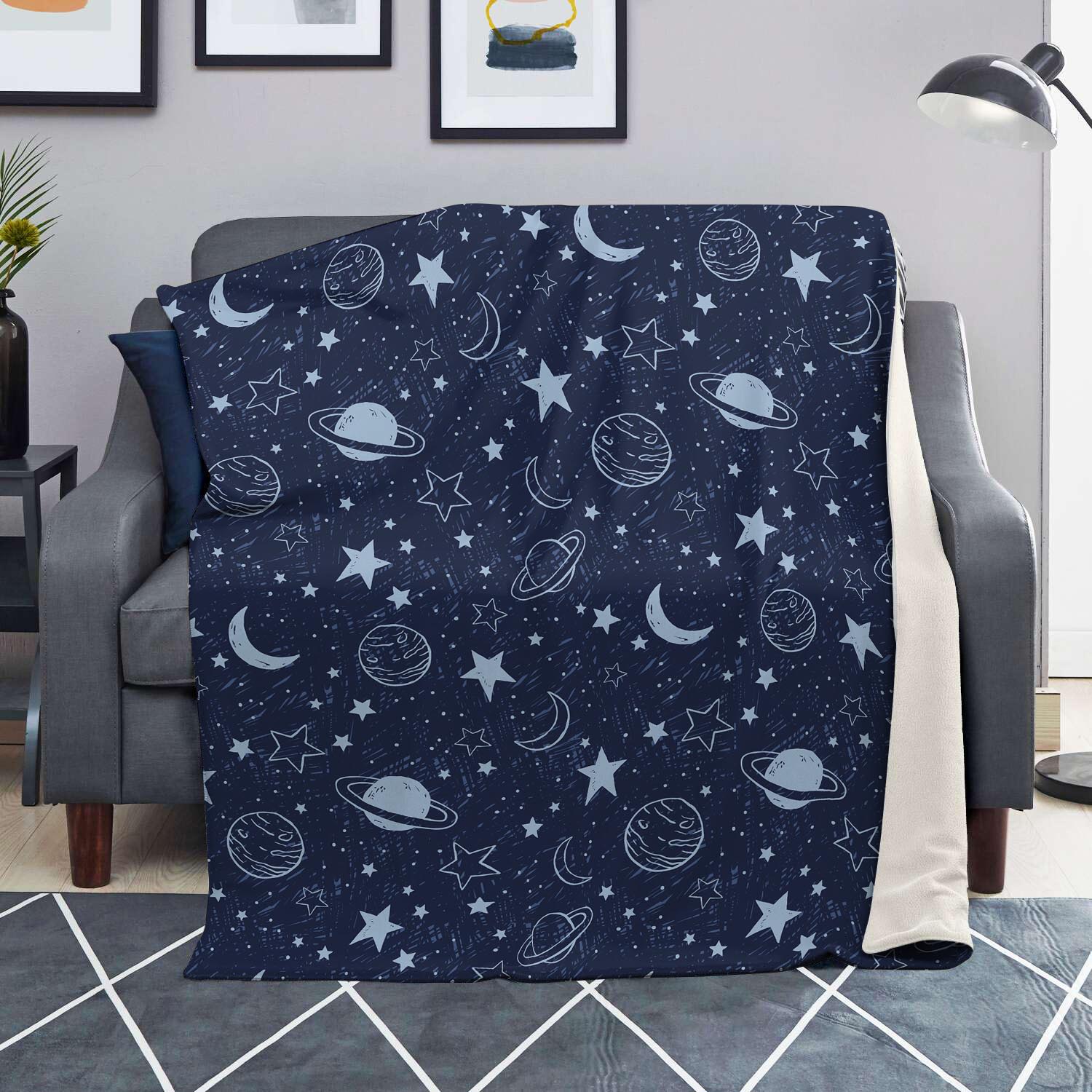 Doodle Galaxy Space Blanket-grizzshop