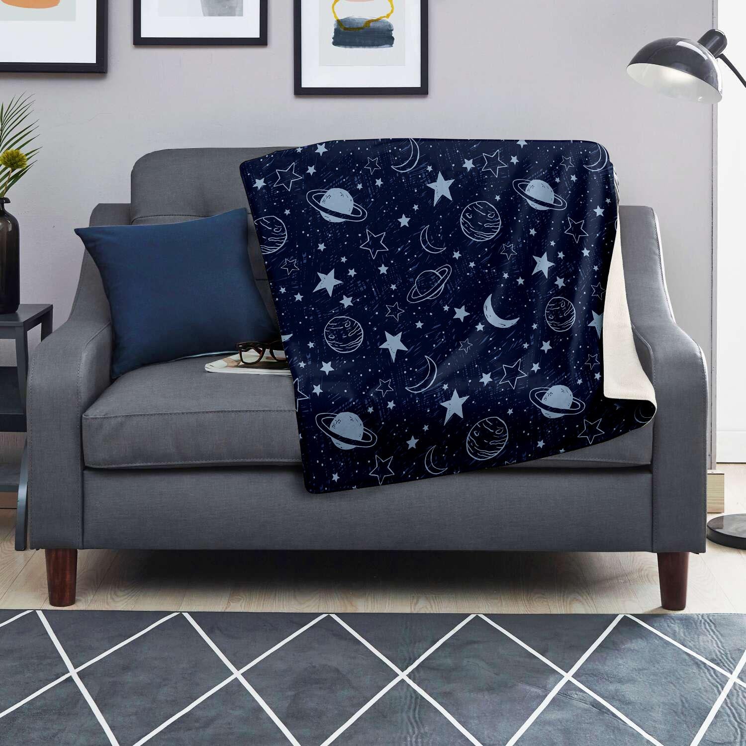 Doodle Galaxy Space Blanket-grizzshop