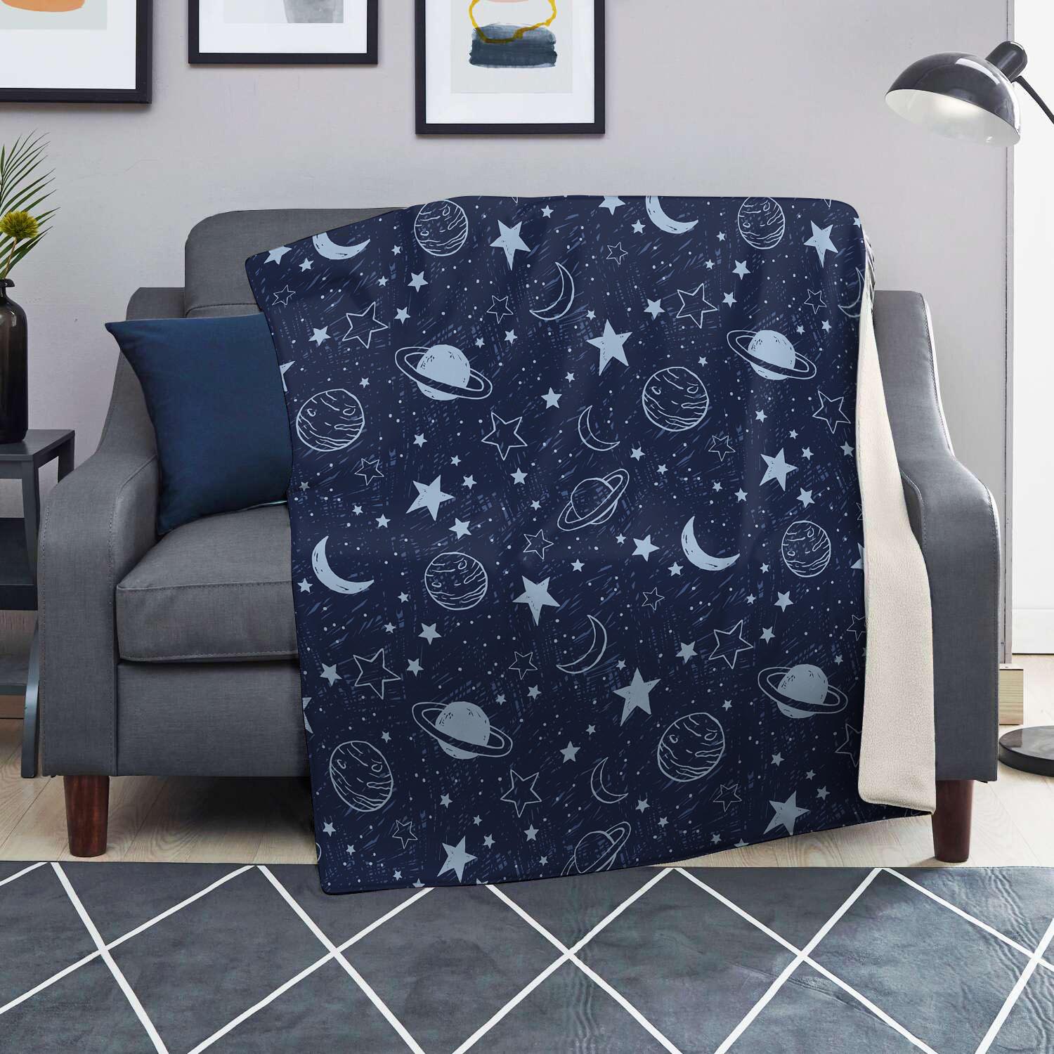 Doodle Galaxy Space Blanket-grizzshop