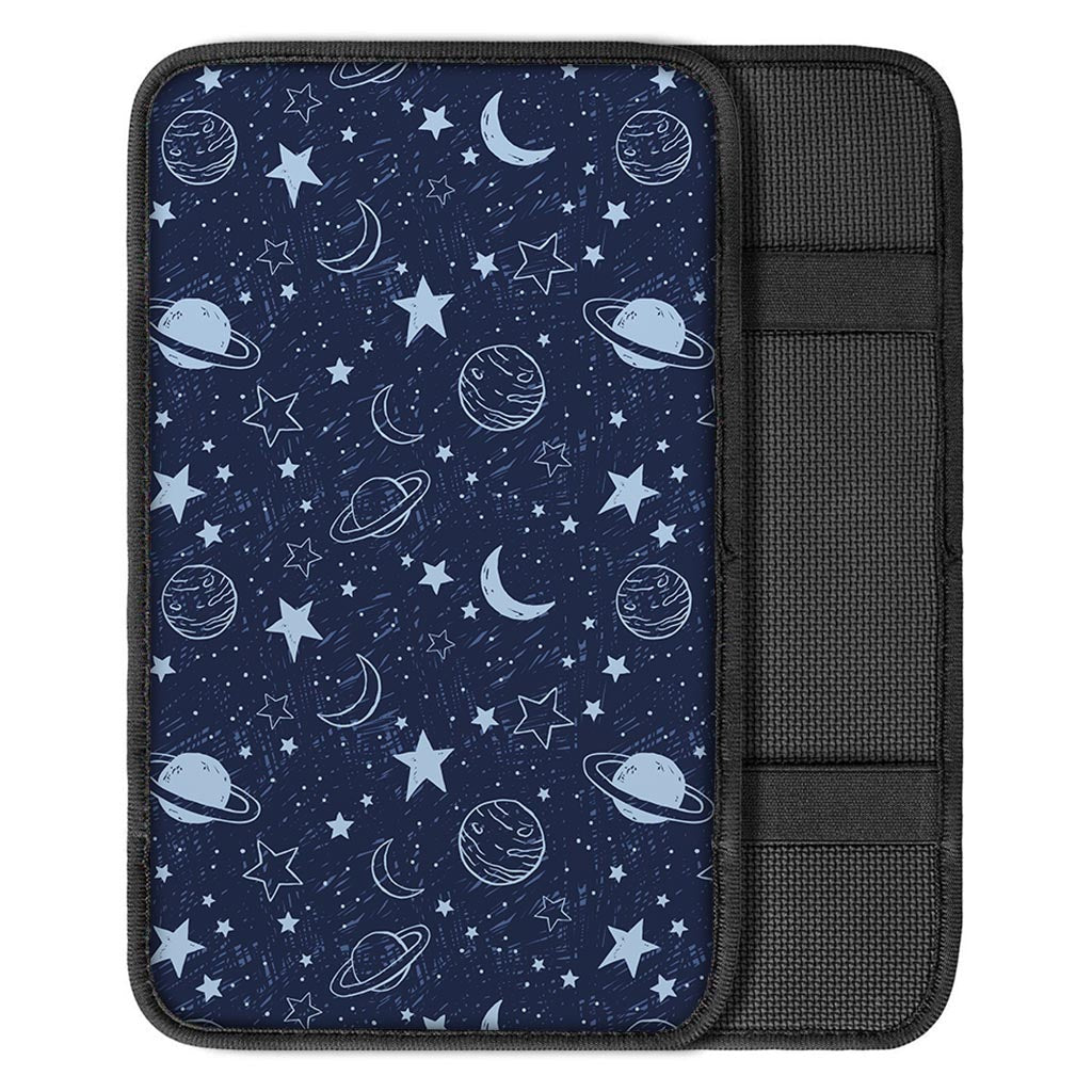 Doodle Galaxy Space Car Console Cover-grizzshop